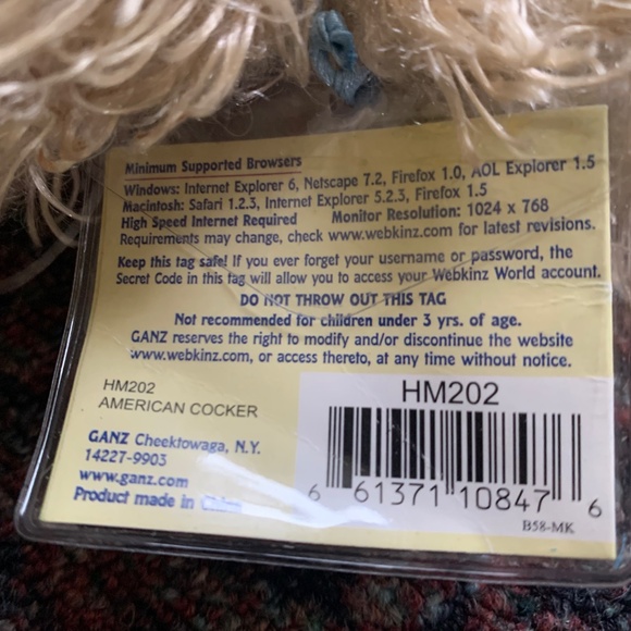 Webkinz American Cocker Plush New with Unused Code - Picture 2 of 2